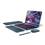 Laptop Lenovo Yoga Book 9 13IMU9 cu procesor Intel® Core™ Ultra 7 155U pana la 4.8GHz, 2 x 13.3", 2.8K, OLED, Touch, 16GB DDR5, 